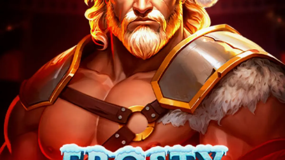 Tela do caça-níqueis Frosty Rage com tema natalino e gladiadores