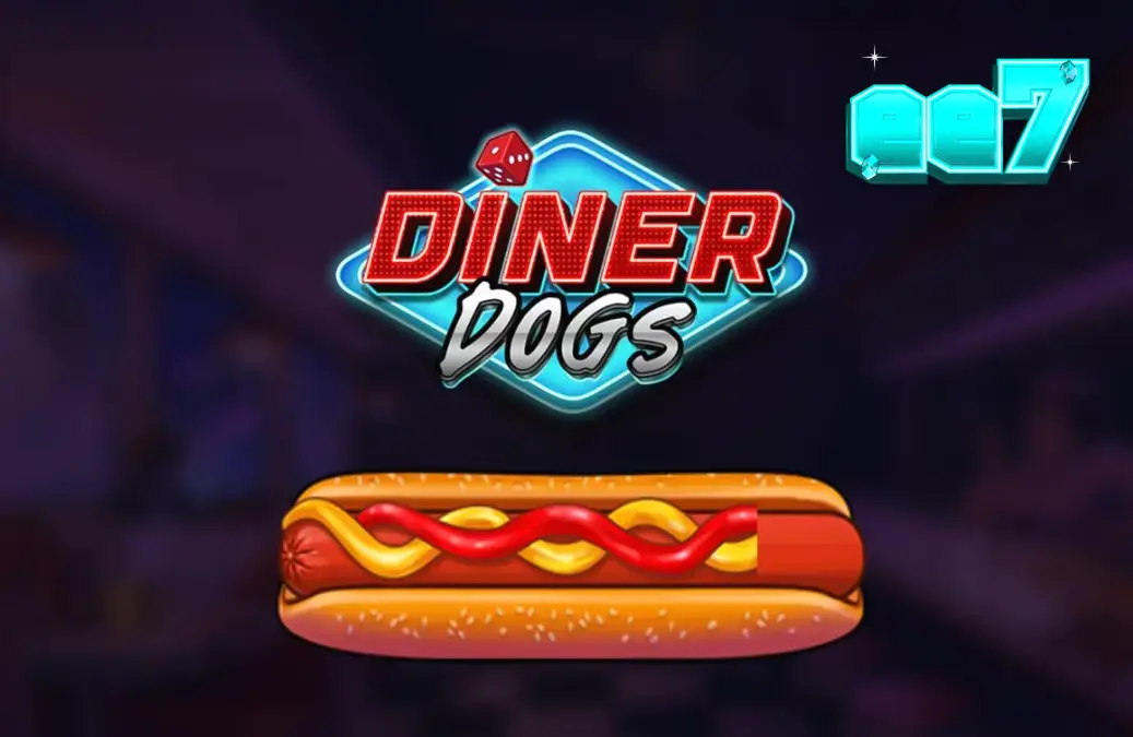 Interface visual do slot Diner Dogs com tema noir e elementos de lanchonete dos anos 50